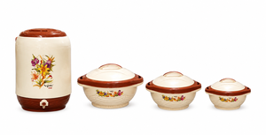 Ensemble chauffe-plats isotherme doré et refroidisseur d'eau 13L avec conteneurs de 2000ml, 1000ml et 600ml - Product Image 2