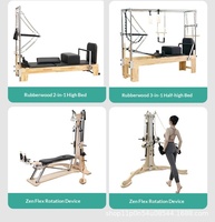Pilates Reformer Modèle 016 Cadre mi-hauteur en alliage d'aluminium avec lit central et mécanisme de glissement à rail complet, Ningjin Shandong