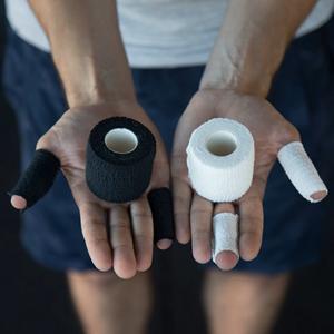 Logo kustom cetak perban perekat elastis EAB berpori untuk pegangan kait angkat besi dengan bebas lateks - Product Image 6