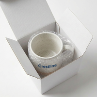 Meilleure vente - Tasse à café en porcelaine de 11 oz avec logo personnalisé, résistante à la chaleur, passe au lave-vaisselle et au micro-ondes, style nordique, boîte cadeau, livraison rapide