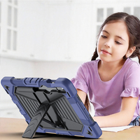 Housse en silicone pour tablette Samsung Galaxy Tab S10 Lite SM-X400 avec support robuste intégré et bandoulière