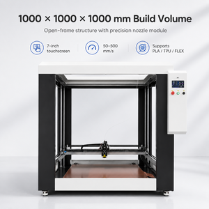 Large FDM <b>3D</b> <b>Printer</b> 1000*1000*1000mm Build Volume with 60kg Load Capacity and High Speed Printing - Product Image 4