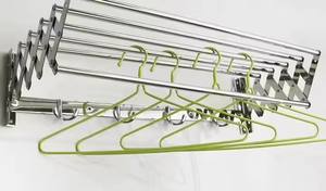 Precio <span class=keywords><strong>barato</strong></span> <span class=keywords><strong>tendedero</strong></span> montado en la pared estantes de Torre toalleros plegables telescópico para baño supermercado OEM - Product Image 3