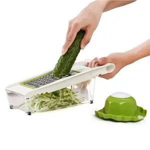 Nhựa Đa Mục Đích Rau Cắt Khoai Tây Hộp Vắt Slicer Trực Tuyến