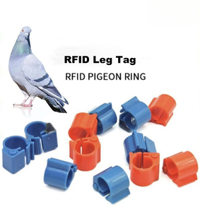 Bague de patte RFID robuste 9 mm en ABS étanche avec puce EM4305 125 kHz pour lecture/écriture, pour pigeons, colombes et poulets, pour clubs de course - Product Image 1