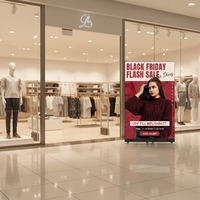 Freistehender Faltbarer LED-Poster-Bildschirm P1.86 P2.5 Werbung Indoor GOB LED-Poster-Display für Geschäfte und Einkaufszentren