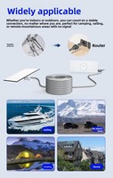 Kabel USB Pengganti Starlink Gen3 V3 Grosir Cina, Tembaga Murni PVC Tahan Air Luar Ruangan Jalinan Nilon Earphone 12 Bulan