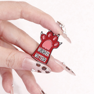 Spilla con zampa di gatto per amanti dei gatti zaino distintivo per gioielli regalo per amici - Product Image 4