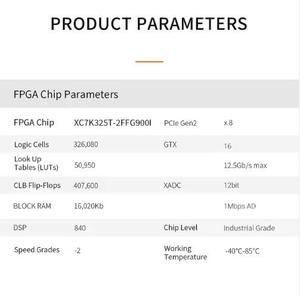 Carte de développement FPGA Kintex-7 AX7325B XC7K325T-2FFG900I, carte d'accélération PCIE K7 - Product Image 4