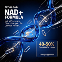 Capsules de NAD+ et de Resvératrol, 120 unités, pour le bien-être cellulaire des adultes, la croissance musculaire et la gestion de l'énergie