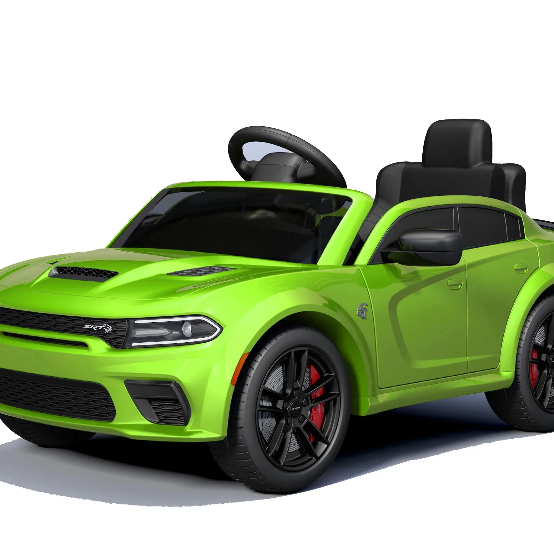 Hot Sale Hochwertige Dodge Charger Rc Leistungs starke batterie betriebene grüne elektrische Kinder fahrt auf dem Auto