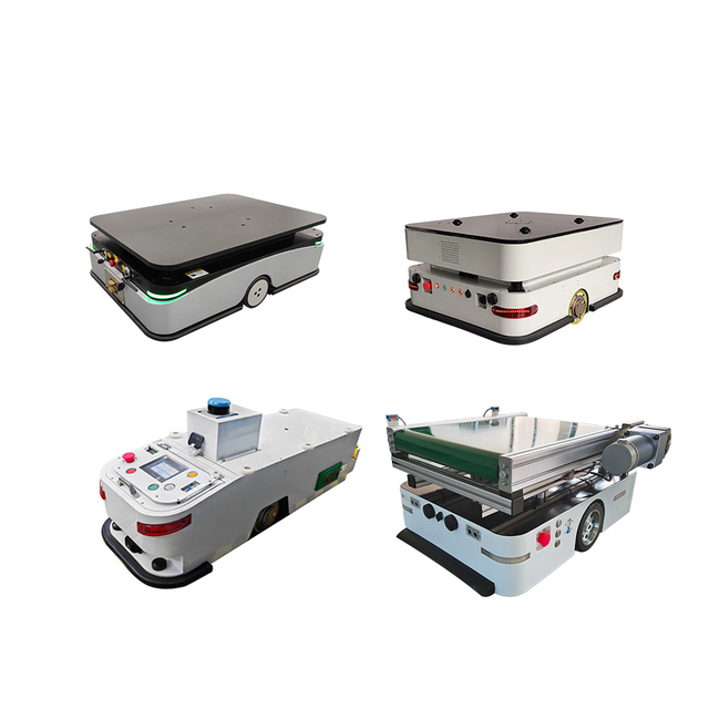 TZBOT Industrial Unmanned Material Handling Equipment Warehouse Logistic Robot AGV Chassis with Conveyer