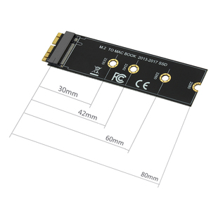 การ์ดแปลง <span class=keywords><strong>M</strong></span>.2 NVME SSD สำหรับแมคบุคแอร์โปรเรติน่า 2013-2017 - Product Image 4