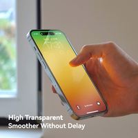 Protector de Pantalla de Vidrio Transparente HD Reciclable de Grado AAA para Teléfono Móvil 15 16 17 Pro, Cobertura Total, Película Templada