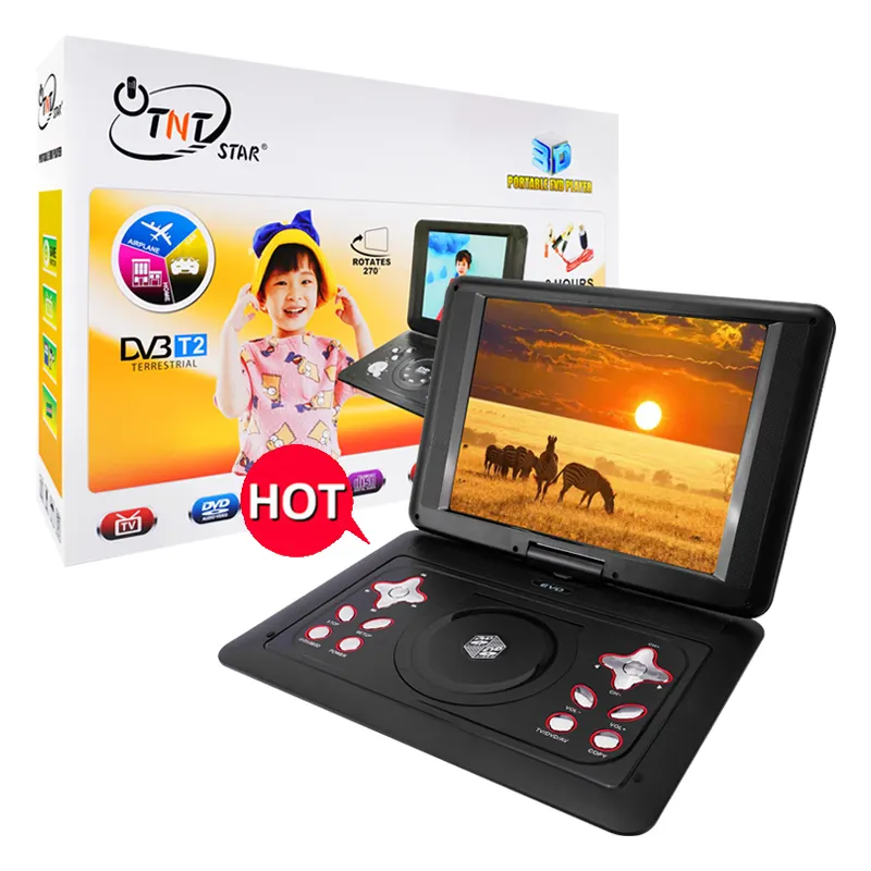 TNTSTAR TNT-268 evd set evd portable dvd player with tv tuner