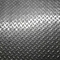 Plaque épaisse antidérapante en acier inoxydable 304/316, usinée CNC de précision professionnelle, gaufrée/à motifs, par le fabricant de brochage