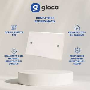 Couvercle de cassette Gloca 503 en plastique avec vis incluses pour accessoires de câblage universels 503 Box - Product Image 2