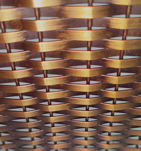 Rejilla de <span class=keywords><strong>malla</strong></span> metálica semitransparente decorativa de acero inoxidable, estilo vintage y antiguo, para puertas de armario, con corte y plegado - Product Image 5