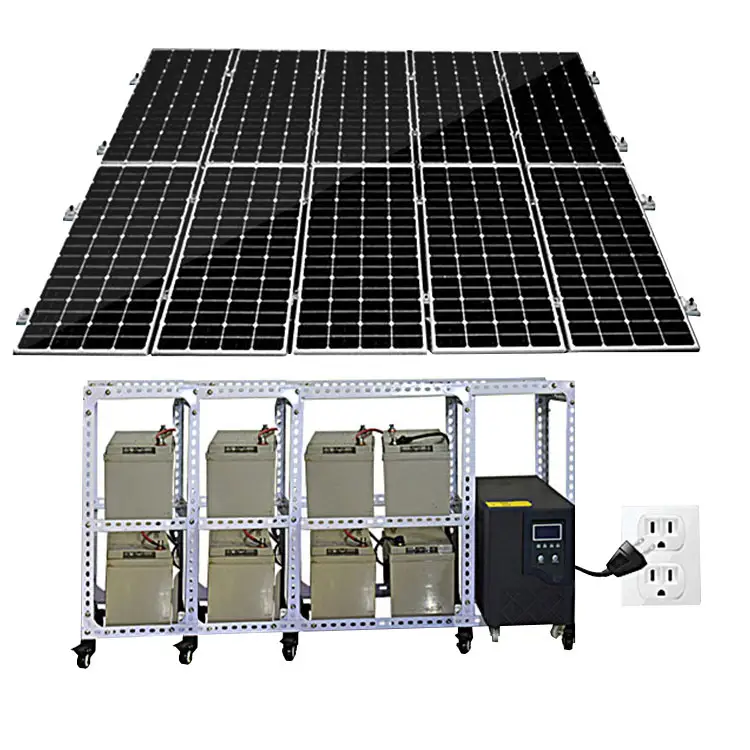 Panel Solar híbrido para uso doméstico, sistema de energía Solar de 3000 W, 5000 <span class=keywords><strong>vatios</strong></span>, 360V, 3Kw, Etiqueta Privada