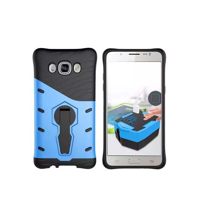 360 Degree Rotating Kickstand Case Shockproof Waterproof for Samsung J5 2016 Back Cover