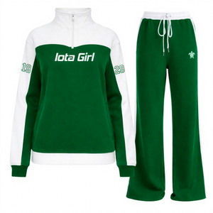 Conjunto Deportivo Informal Iota Phi Lambda IPL Sorority, Traje Deportivo para Correr, Conjunto para Hacer Ejercicio, Traje de Gimnasio y Fitness para Mujer, Conjunto de Ropa Deportiva - Product Image 1