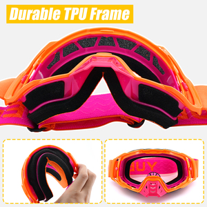 Lunettes de sport personnalisées avec protection <span class=keywords><strong>UV</strong></span> VTT Lunettes de moto MX Motocross ATV Moto Off-Road Dirt Bikes - Product Image 5