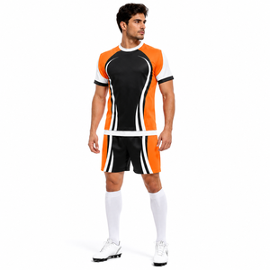 Dernier design 2022, uniforme de rugby unique, fabrication OEM, technique de sublimation, respirant, séchage rapide, personnalisé, découpe automatisée - Product Image 4