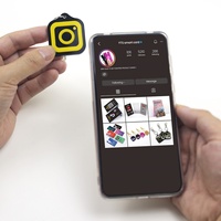 Llavero Acrílico NFC Personalizado, Etiqueta NFC, Llavero para Instagram
