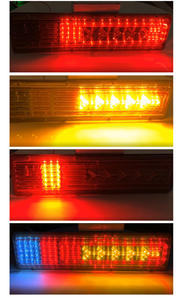 Barre de feux arrière de camion à LED, <span class=keywords><strong>clignotant</strong></span> super lumineux, feu de freinage, feu de recul avec protection en treillis métallique - Product Image 5