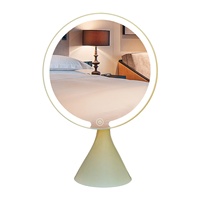 Miroir de maquillage Art Déco en aluminium de haute qualité, taille fine, pour bureau, table, petit, haut de gamme, spécial pour étudiants en résidence universitaire, maison, princesse