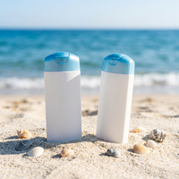 Bouteille de voyage transparente en PET avec bouchon à clapet, conteneur en plastique portable et rechargeable pour bain de bouche, désinfectant pour les mains, emballage de liquides cosmétiques