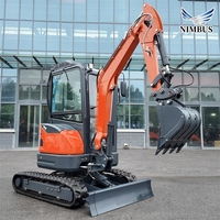 Mini-excavatrice NIMBUS 2,5T à prix concessionnaire, moteur Yanmar, certifiée EPA CE, recherche de distributeurs, protection garantie