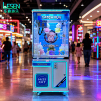 Machine à griffes LED colorée à forte rentabilité, directement de l'usine, jeu de grue à monnayeur pour aires de jeux et salles d'arcade