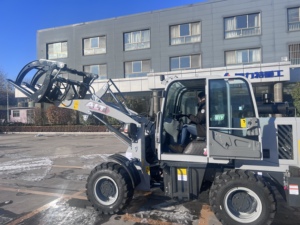 Недорогой мини фронтальный погрузчик AOLITE 916D, 1 тонный компактный колесный погрузчик с кабиной, Землеройная техника - Product Image 4