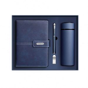 Ensemble cadeau d'entreprise personnalisé en cuir PU, carnet A5, vente en gros, articles cadeaux d'affaires promotionnels de luxe, carnet avec stylo - Product Image 1