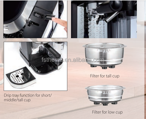 Thema Offre Spéciale 2in1 Machine à café expresso haute pression à café <span class=keywords><strong>et</strong></span> lait avec réservoir de cruche à lait - Product Image 6
