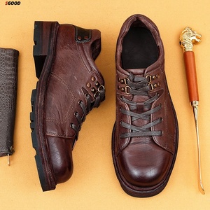 Zapatos de Baile Latino para Hombre, de Piel Vacuna, Zapatos de Baile Moderno de Tacón Bajo, Zapatos de Baile de Salón para Entrenamiento - Product Image 5