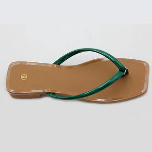 Bayanlar topuklu katır düşük kare kalın yüksek topuklu Pu deri açık Peep Toe kadın sandalet mix renkler üreticileri - Product Image 3