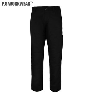 Pantalones negros largos Ropa DE TRABAJO Rodilleras Ajuste regular personalizado Pantalones tácticos ejecutivos Pantalones casuales de carga - Product Image 2