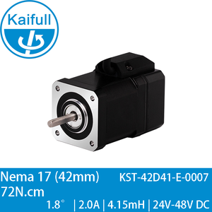มอเตอร์สเต็ปเปอร์แบบวงปิด 2 เฟส Kaifull <span class=keywords><strong>Nema</strong></span> <span class=keywords><strong>17</strong></span> Hybrid ขนาด 42 มม. 1.8 องศา 2.0A 0.72 นิวตันเมตร รุ่น KST-42D41-E-0007 พร้อมเอนโค้ดเดอร์ 1000 ไลน์ แรงดันไฟฟ้า 24-48V - Product Image 1