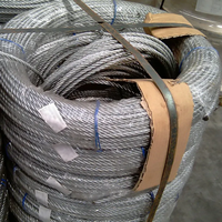 Câble en acier allié galvanisé à chaud en stock pour la construction, certifié ISO9001, tréfilé à froid, laminé à chaud, multi-usages