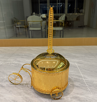 Nouvel Arrivage Réchaud de Buffet Doré en Acier Inoxydable 8L à Alimentation au Carburant pour Mariages, Hôtels, Traiteur et Banquets, Design Voiture