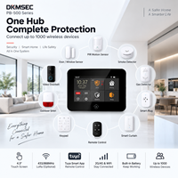 Système d'alarme de sécurité domestique intelligent Tuya série P500, WiFi 4G, écran tactile 4,3 pouces, panneau d'alarme sans fil, 433 MHz, 868 MHz, LORA