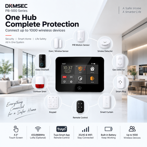 Système d'alarme de sécurité domestique intelligent Tuya série P500, WiFi 4G, écran tactile 4,3 pouces, panneau d'alarme sans fil, 433 MHz, 868 MHz, LORA - Product Image 5