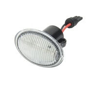 Indicateur LED latéral clair/fumé, répéteurs de lampe en ambre, pour Fiat 500 500c, 2 pièces
