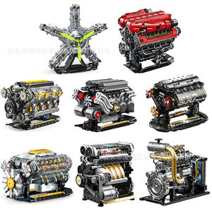 Takasaki Mechanical Engine Model <b>Plastic</b> Cement Building <b>Blocks</b> 200-400 Pieces Assembly Toy for Teenagers Educational Gift - Product Image 1