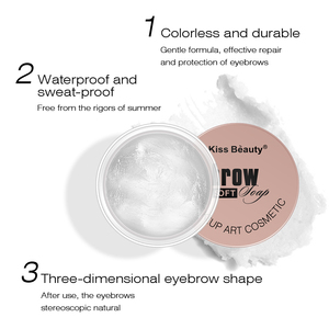 Gel Coiffant <span class=keywords><strong>Sourcils</strong></span> Effet Plume 3D – Cire Imperméable Longue Durée Facile à Appliquer – Maquillage <span class=keywords><strong>Femme</strong></span> – Savon Sculptant pour <span class=keywords><strong>Sourcils</strong></span> – Cosmétiques - Product Image 3
