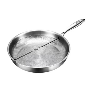 Non-coated Pure Titanium Eco-Friendly 28cm Frying <b>Pan</b> <b>Skillet</b> Fish Scale Hammer Pattern Gas Induction Cookers - Product Image 1