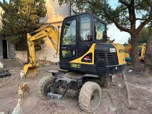 Excavadora Usada Hyundai 60w-7 Mini de 6 Toneladas, Excavadora de Ruedas de Segunda Mano 150W-9 210W-7 de Alta Calidad - Product Image 6