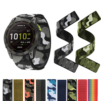 Bracelet de sport en nylon tissé ultraléger CM 22 mm pour Garmin Epix Pro 47 mm, Instinct 2 Solar, Forerunner 955